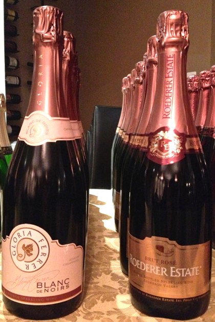 2008 Gloria Ferrer Blanc de Noirs and Non-Vintage Roederer Estate Brut Rosé