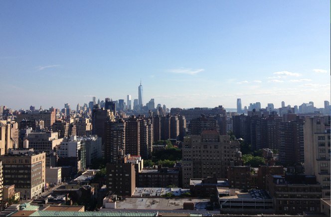 Fairfield Inn & Suites Manhattan rooftop bar view