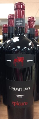Primitivo wine from Puglia at Trader Joe's